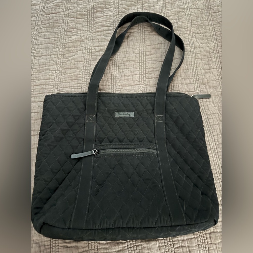 Vera Bradley Black Quilted Tote